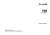 Fluke 789 FE 789 Users Manual