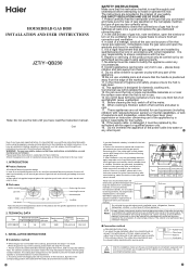 Haier JZY/T-QB230 QB230-instruction manual