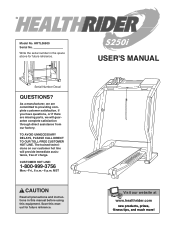 HealthRider S250i Treadmill English Manual