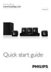 Philips HTD3514 Quick start guide