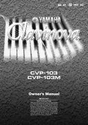 Yamaha CVP-103 Owner's Manual