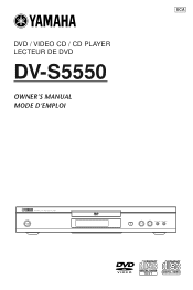 Yamaha DV-S5550 Owner's Manual