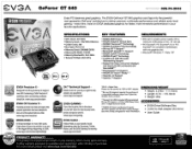 EVGA GeForce GT 640 Dual Slot PDF Spec Sheet