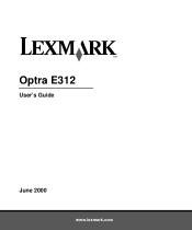 Lexmark E312 User's Guide