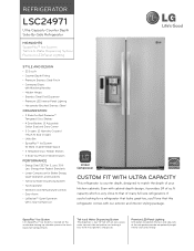 LG LSC24971ST Specification
