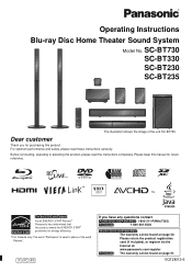 Panasonic SABT730 SABT230 User Guide
