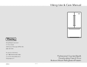 Viking VCFF236SS Use and Care Manual