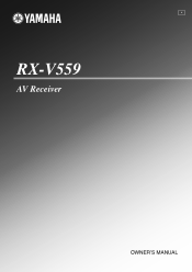 Yamaha RXV559 MCXSP10 Manual