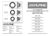 Alpine SWS-10D4 Sws-10d2, Sws-10d4, Sws-12d2, Sws-12d4, Sws-15d4, Sws-15d2 Owner's Manual