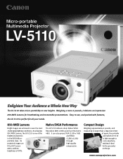 Canon LV-5110 LV-5110 Brochure