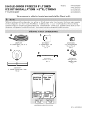 Electrolux EI33AF80WS Ice Kit Installation Instructions English