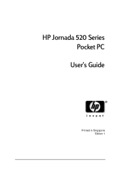 HP Jornada 520 HP Jornada 520 Series Pocket PC - (English) User Guide