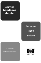 HP Vectra VL800 hp vectra vl800, service handbook chapter for desktop models