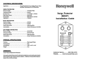 Honeywell HDSP1 Installation Guide