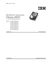 IBM IC35L036UWDY10 Hard Drive Specifications