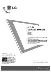 LG 32LG3DC User Manual
