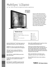 NEC LCD4010-BK LCD4010 Brochure