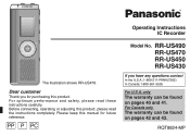 Panasonic RR US490 Ic Recorder