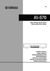 Yamaha AV-S70 Owner's Manual