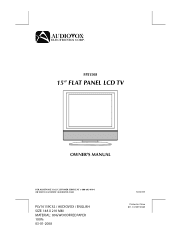 Audiovox FPE1508 User Manual