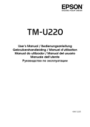 Epson U220D User Manual