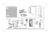 HP GL313AA HP 30 Watt RMS 2.1 Speaker - Quick Start Guide