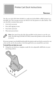 Intermec PB50 Printer Cart Dock Instructions