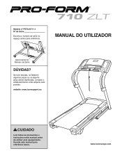ProForm 710 Zlt Treadmill Portuguese Manual