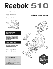Reebok 510 Bike English Manual