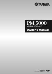 Yamaha PM5000 Owner's Manual