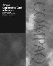 Compaq 127507-008 Supplemental Guide to Features Compaq Deskpro EP Series of Personal Computers Small Business Solutions