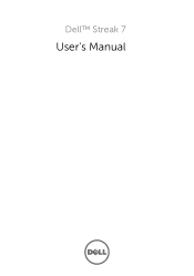 Dell Streak7 User's Manual (Wi-Fi)