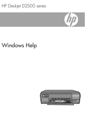 HP Deskjet D2500 Full User Guide
