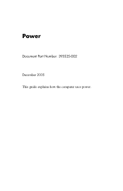 HP dv8000 Power