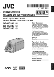 JVC GZ MG330 Instruction Manual