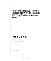 Netgear WG102 WG102 Reference Manual