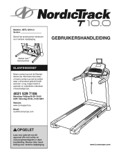 NordicTrack T 10.0 Treadmill Dutch Manual