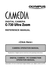 Olympus C-730 C-730 Ultra Zoom Reference Manual (9.3 MB)