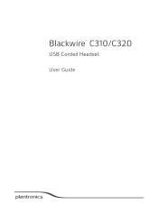 Plantronics Blackwire 300 Blackwire 310/320 User Guide