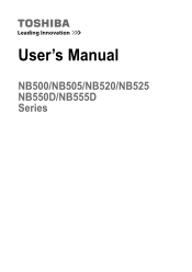 Toshiba NB525 Users Manual Canada; English