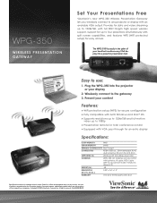 ViewSonic WPG-350 WPG-350 Datasheet