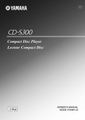 Yamaha CD-S300 Owner's Manual