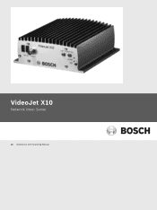 Bosch VJT-X10S Operation Manual