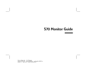 HP MX703 HP Pavilion Desktop PCs - S70 17 inch - (English) Monitor Guide