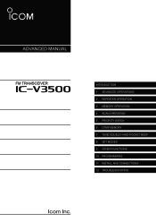 Icom IC-V3500 Advanced Manual