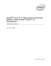 Intel BX80605I7870 Data Sheet