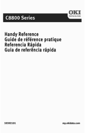 Oki C8800n C8800 Handy Reference Guide (English, Fran栩s, Espa?ol, Portugu鱩