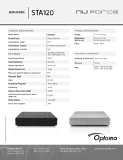 Optoma STA120 STA120 DS en US