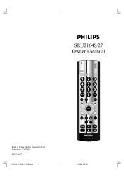 Philips SRU2104S User manual