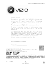 Vizio SV370XVT SV370XVT User Manual